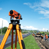 land surveyors working on a highway