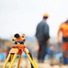 land surveying tool with blurred bg